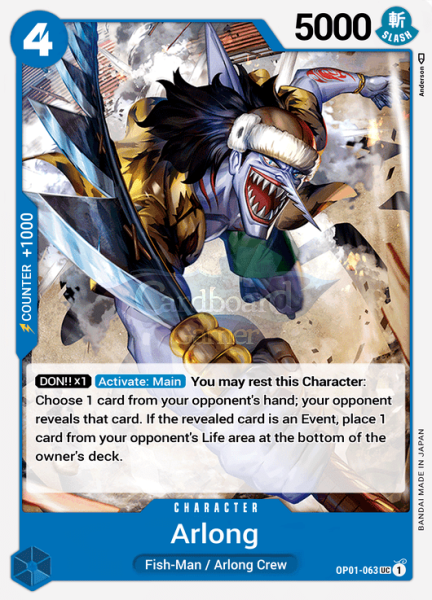 Op01-063 Arlong Uncommon Single Card