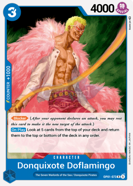 Op01-073 Donquixote Doflamingo Rare Single Card