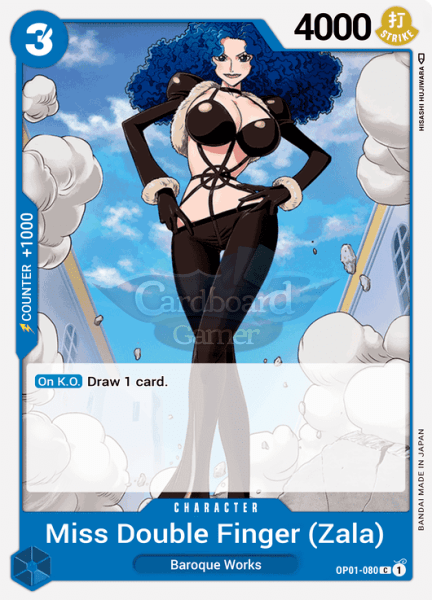 Op01-080 Miss Double Finger (Zala) Common Single Card