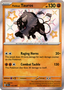 172/091 Paldean Tauros Shiny Rare Paldean Fates