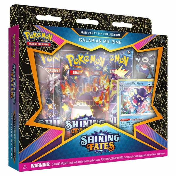 Pokemon Tcg Shining Fates Mad Party Pin Collection (Pre-Order) Mr. Rime Box Collector