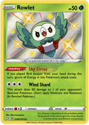 Sv001/sv122 Rowlet Holo Shiny Rare Shining Fates Single Card