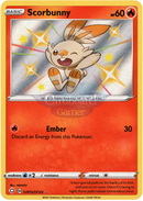 Sv015/sv122 Scorbunny Holo Shiny Rare Shining Fates Single Card