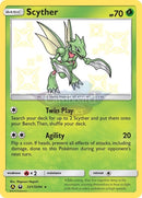 Sv01/sv94 Scyther Rare Holo Shiny Hidden Fates Single Card