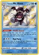 Sv021/sv122 Galarian Mr. Rime Holo Shiny Rare Shining Fates Single Card