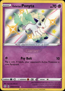 Sv047/sv122 Galarian Ponyta Holo Shiny Rare Shining Fates Single Card