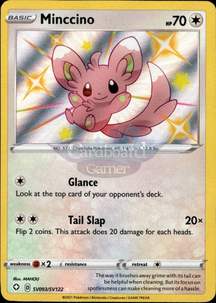 Sv093/sv122 Minccino Holo Shiny Rare Shining Fates Single Card