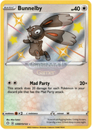 Sv097/sv122 Bunnelby Holo Shiny Rare Shining Fates Single Card