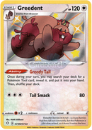 Sv100/sv122 Greedent Holo Shiny Rare Shining Fates Single Card