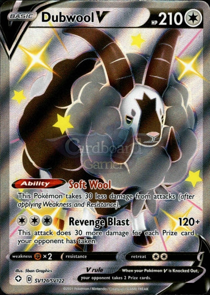 Sv120/sv122 Dubwool V Full Art Shiny Rare Shining Fates Single Card