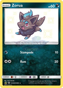 Sv25/sv94 Zorua Rare Holo Shiny Hidden Fates Single Card
