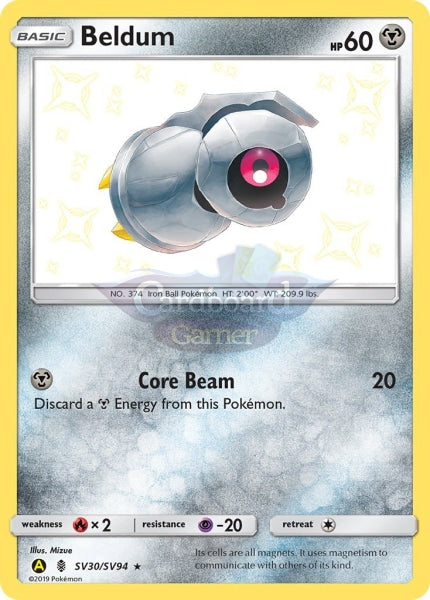 Sv30/sv94 Beldum Rare Holo Shiny Hidden Fates Single Card