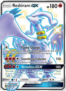 Sv51/sv94 Reshiram Gx Full Art Shiny Secret Rare Hidden Fates Single Card
