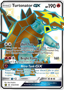 Sv52/sv94 Turtonator Gx Full Art Shiny Secret Rare Hidden Fates Single Card