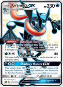 Sv56/sv94 Greninja Gx Full Art Shiny Secret Rare Hidden Fates Single Card